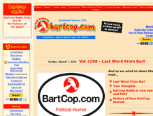 Tablet Screenshot of bartcop.com